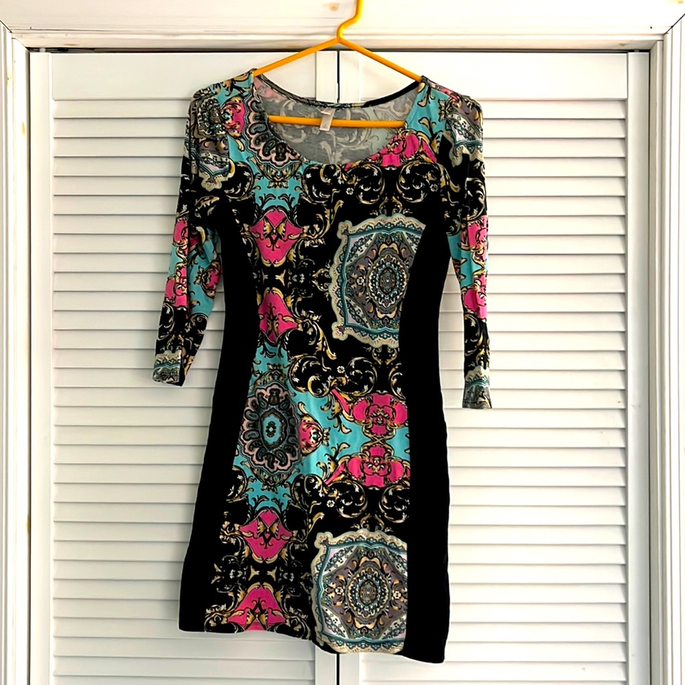 Patterned Bodycon Dress